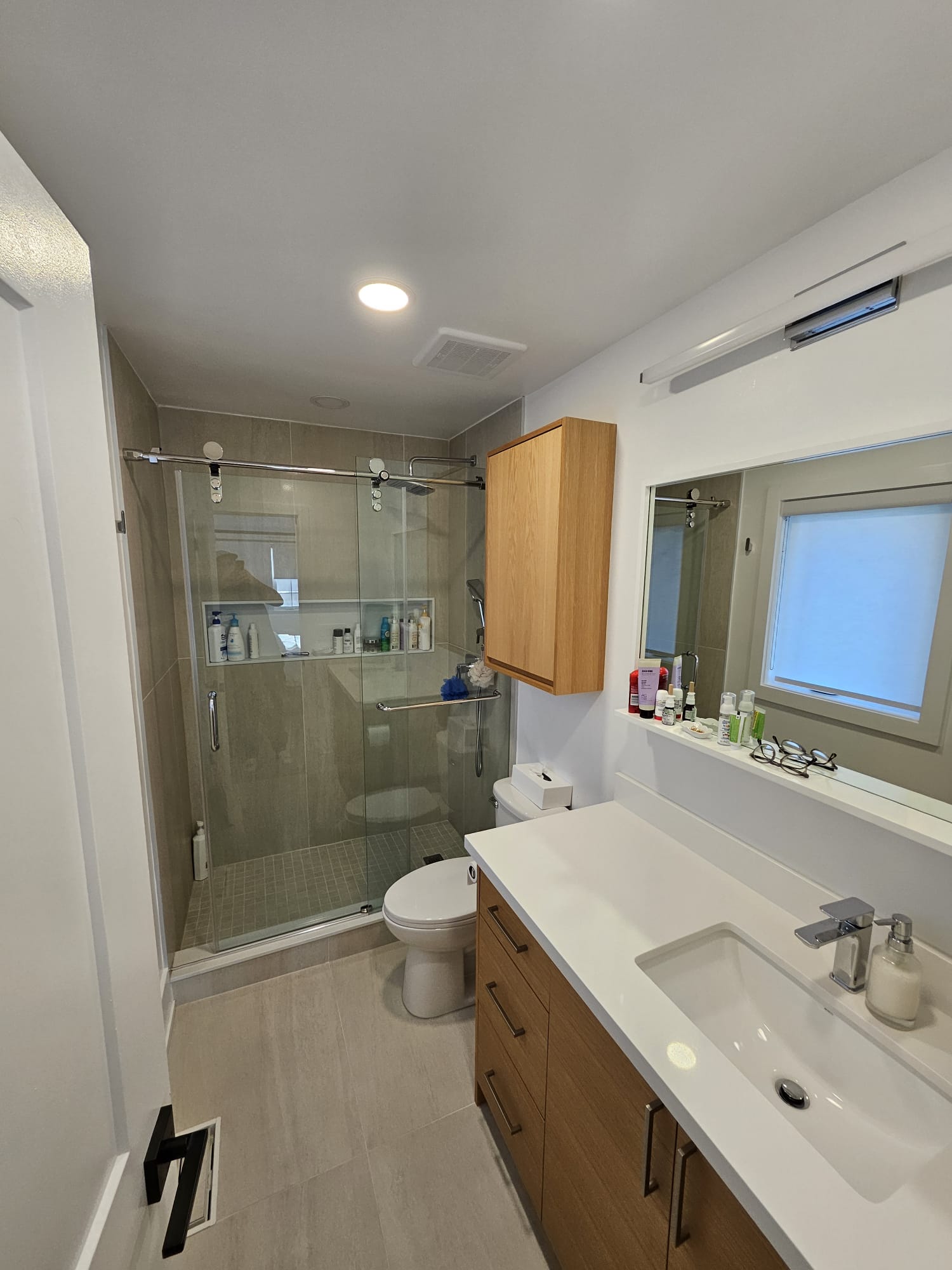 Residential renovation — modern bathroom